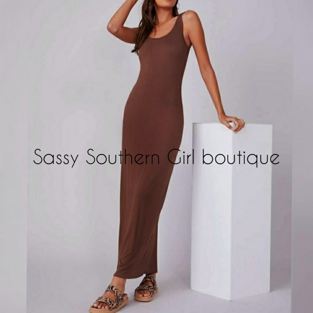 🆕⭐ Boho brown maxi dress